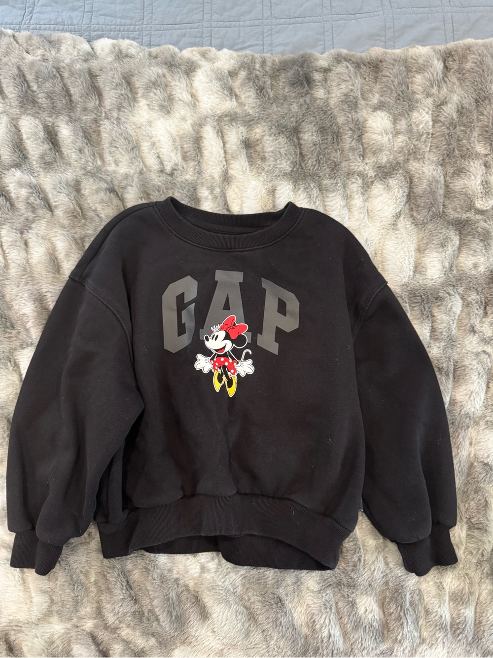 GAP Black Sweatshirt with Minnie Mouse Graphic